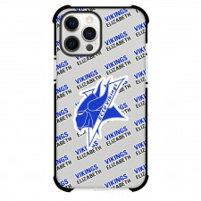 Elizabeth City State University Vikings Phone Case For iPhone and Samsung Galaxy Devices - Elizabeth City State University Vikings College Football Medley Monogram Wordmark