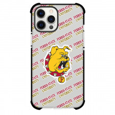 Ferris State University Bulldogs Phone Case For iPhone and Samsung Galaxy Devices - Ferris State University Bulldogs College Football Medley Monogram Wordmark