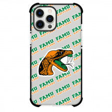 Florida A&M Rattlers Phone Case For iPhone and Samsung Galaxy Devices - Florida A&M University Rattlers College Football Medley Monogram Wordmark