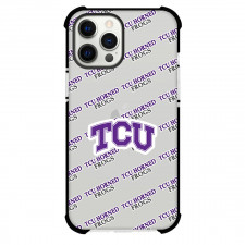TCU Horned Frogs Phone Case For iPhone and Samsung Galaxy Devices - TCU Horned Frogs College Football Medley Monogram Wordmark