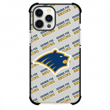 George Fox University Bruins Phone Case For iPhone and Samsung Galaxy Devices - George Fox University Bruins College Football Medley Monogram Wordmark