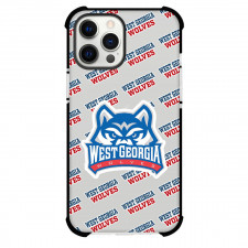 University of West Georgia Wolves Phone Case For iPhone and Samsung Galaxy Devices - University of West Georgia Wolves College Football Medley Monogram Wordmark