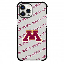 Minnesota Golden Gophers Phone Case For iPhone and Samsung Galaxy Devices - Minnesota Golden Gophers College Football Medley Monogram Wordmark