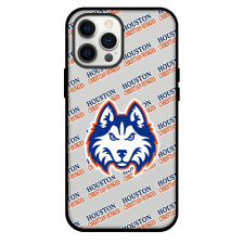 Houston Christian Huskies Phone Case For iPhone and Samsung Galaxy Devices - Houston Christian University Huskies College Football Medley Monogram Wordmark
