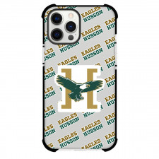 Husson University Eagles Phone Case For iPhone and Samsung Galaxy Devices - Husson University Eagles College Football Medley Monogram Wordmark