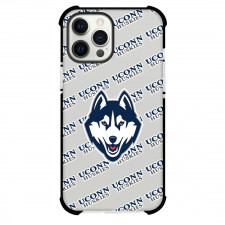 UConn Huskies Phone Case For iPhone and Samsung Galaxy Devices - UConn Huskies College Football Medley Monogram Wordmark