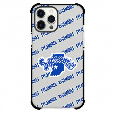 Indiana State Sycamores Phone Case For iPhone and Samsung Galaxy Devices - Indiana State University Sycamores College Football Medley Monogram Wordmark