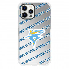 LIU Sharks Phone Case For iPhone and Samsung Galaxy Devices - Long Island University Sharks College Football Medley Monogram Wordmark