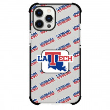 Louisiana Tech Bulldogs Phone Case For iPhone and Samsung Galaxy Devices - Louisiana Tech Bulldogs College Football Medley Monogram Wordmark
