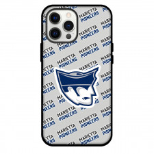 Marietta College Pioneers Phone Case For iPhone and Samsung Galaxy Devices - Marietta College Pioneers College Football Medley Monogram Wordmark