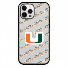 Miami (FL) Hurricanes Phone Case For iPhone and Samsung Galaxy Devices - Miami (FL) Hurricanes College Football Medley Monogram Wordmark