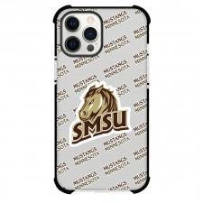 Southwest Minnesota State University Mustangs Phone Case For iPhone and Samsung Galaxy Devices - Southwest Minnesota State University Mustangs College Football Medley Monogram Wordmark