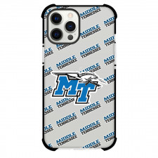 Middle Tennessee Blue Raiders Phone Case For iPhone and Samsung Galaxy Devices - Middle Tennessee Blue Raiders College Football Medley Monogram Wordmark