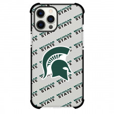 Michigan State Spartans Phone Case For iPhone and Samsung Galaxy Devices - Michigan State Spartans College Football Medley Monogram Wordmark