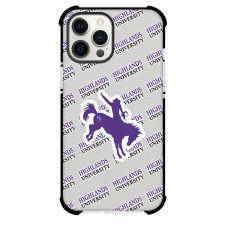 New Mexico Highlands University Cowboys Phone Case For iPhone and Samsung Galaxy Devices - New Mexico Highlands University Cowboys College Football Medley Monogram Wordmark