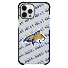 Montana State Bobcats Phone Case For iPhone and Samsung Galaxy Devices - Montana State University Bobcats College Football Medley Monogram Wordmark