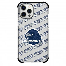 Monmouth Hawks Phone Case For iPhone and Samsung Galaxy Devices - Monmouth University Hawks College Football Medley Monogram Wordmark