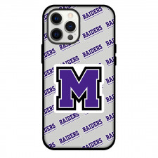 Mount Union University Purple Raiders Phone Case For iPhone and Samsung Galaxy Devices - Mount Union University Purple Raiders College Football Medley Monogram Wordmark