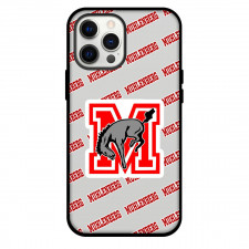Muhlenberg College Mules Phone Case For iPhone and Samsung Galaxy Devices - Muhlenberg College Mules College Football Medley Monogram Wordmark