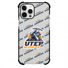 UTEP Miners Phone Case For iPhone and Samsung Galaxy Devices - UTEP Miners College Football Medley Monogram Wordmark