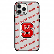NC State Wolfpack Phone Case For iPhone and Samsung Galaxy Devices - NC State Wolfpack College Football Medley Monogram Wordmark