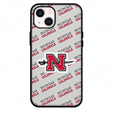 Nicholls Colonels Phone Case For iPhone and Samsung Galaxy Devices - Nicholls State University Colonels College Football Medley Monogram Wordmark