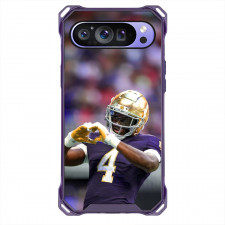NCAA Jeremiyah Love Notre Dame Fighting Irish Football College University Phone Case For iPhone Samsung Galaxy Pixel OnePlus Vivo Xiaomi Asus Sony Motorola Nokia - Notre Dame Fighting Irish Jeremiyah Love Hand Love Gesture
