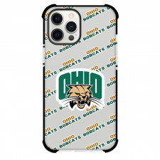Ohio Bobcats Phone Case For iPhone and Samsung Galaxy Devices - Ohio Bobcats College Football Medley Monogram Wordmark