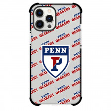 Penn Quakers Phone Case For iPhone and Samsung Galaxy Devices - University of Pennsylvania Quakers College Football Medley Monogram Wordmark