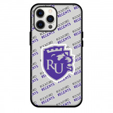 Rockford University Regents Phone Case For iPhone and Samsung Galaxy Devices - Rockford University Regents College Football Medley Monogram Wordmark