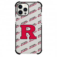 Rutgers Scarlet Knights Phone Case For iPhone and Samsung Galaxy Devices - Rutgers Scarlet Knights College Football Medley Monogram Wordmark