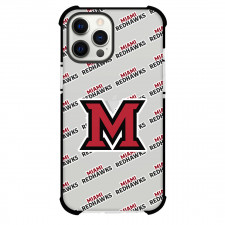 Miami RedHawks Phone Case For iPhone and Samsung Galaxy Devices - Miami University RedHawks College Football Medley Monogram Wordmark