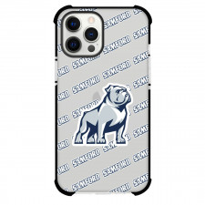 Samford Bulldogs Phone Case For iPhone and Samsung Galaxy Devices - Samford University Bulldogs College Football Medley Monogram Wordmark