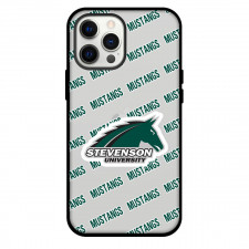 Stevenson University Mustangs Phone Case For iPhone and Samsung Galaxy Devices - Stevenson University Mustangs College Football Medley Monogram Wordmark