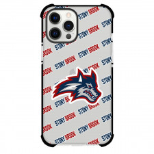 Stony Brook Seawolves Phone Case For iPhone and Samsung Galaxy Devices - Stony Brook University Seawolves College Football Medley Monogram Wordmark