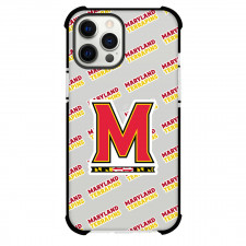 Maryland Terrapins Phone Case For iPhone and Samsung Galaxy Devices - Maryland Terrapins College Football Medley Monogram Wordmark