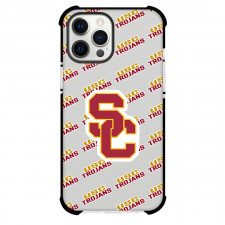 USC Trojans Phone Case For iPhone and Samsung Galaxy Devices - USC Trojans College Football Medley Monogram Wordmark