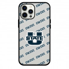 Utah State Aggies Phone Case For iPhone and Samsung Galaxy Devices - Utah State Aggies College Football Medley Monogram Wordmark