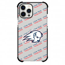 Utah Tech Trailblazers Phone Case For iPhone and Samsung Galaxy Devices - Utah Tech University Trailblazers College Football Medley Monogram Wordmark