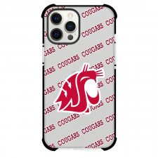 Washington State Cougars Phone Case For iPhone and Samsung Galaxy Devices - Washington State Cougars College Football Medley Monogram Wordmark