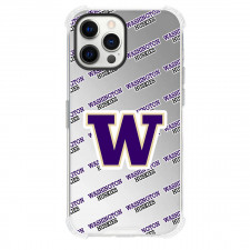 Washington Huskies Phone Case For iPhone and Samsung Galaxy Devices - Washington Huskies College Football Medley Monogram Wordmark