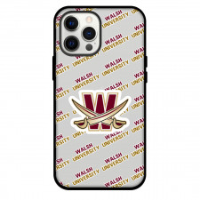 Walsh University Cavaliers Phone Case For iPhone and Samsung Galaxy Devices - Walsh University Cavaliers College Football Medley Monogram Wordmark