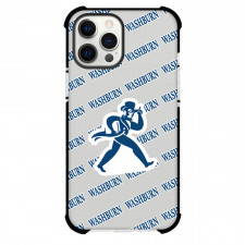 Washburn University Ichabods Phone Case For iPhone and Samsung Galaxy Devices - Washburn University Ichabods College Football Medley Monogram Wordmark