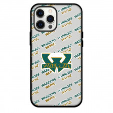 Wayne State University Warriors Phone Case For iPhone and Samsung Galaxy Devices - Wayne State University Warriors College Football Medley Monogram Wordmark