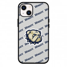 Wingate University Bulldogs Phone Case For iPhone and Samsung Galaxy Devices - Wingate University Bulldogs College Football Medley Monogram Wordmark