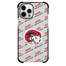 Winston?Salem State University Rams Phone Case For iPhone and Samsung Galaxy Devices - Winston?Salem State University Rams College Football Medley Monogram Wordmark