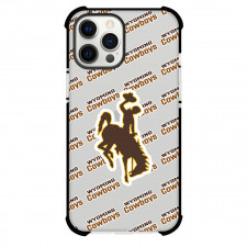 Wyoming Cowboys Phone Case For iPhone and Samsung Galaxy Devices - Wyoming Cowboys College Football Medley Monogram Wordmark