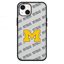 Michigan Wolverines Phone Case For iPhone and Samsung Galaxy Devices - Michigan Wolverines College Football Medley Monogram Wordmark