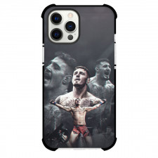UFC Tom Aspinall Phone Case For iPhone and Samsung Galaxy Devices - Tom Aspinall Celebration Grayscale Poster