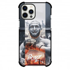 UFC Khamzat Chimaev Phone Case For iPhone and Samsung Galaxy Devices - Khamzat Chimaev Grayscale Digital Art Poster
